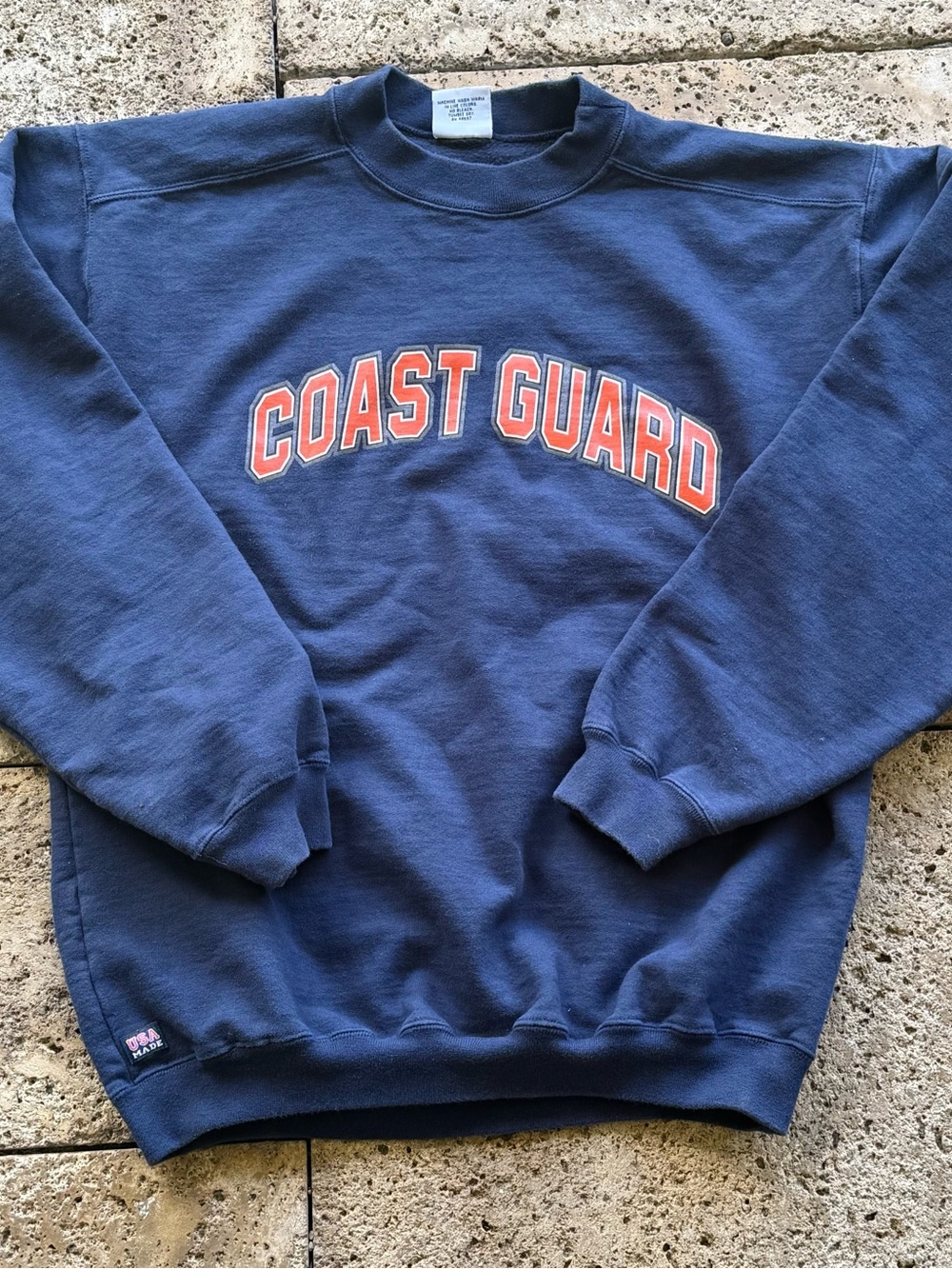 Coast Guard Navy Crewneck Sweatshirt - Classic Pullover Medium cotton exchange